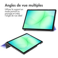 imoshion Coque tablette Trifold Samsung Galaxy Tab A11 Plus - Lilas