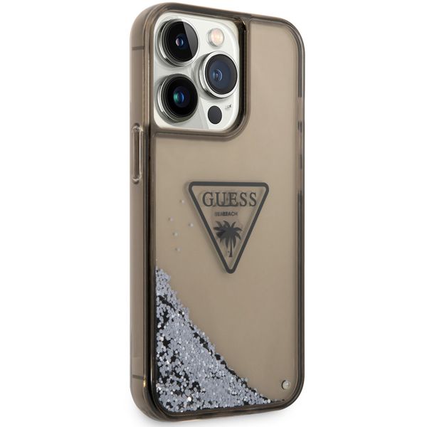 Guess Coque Liquid Glitter Apple iPhone 14 Pro Max - Noir