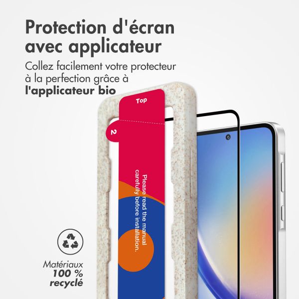 Accezz Protecteur d'écran intégral triple résistance avec applicateur Samsung Galaxy A55 (5G) / A35