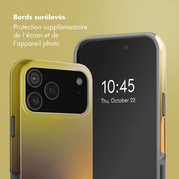Selencia Coque arrière Vivid avec MagSafe Apple iPhone 18 Pro Max / 17 Pro Max - Gradient Olive Dust