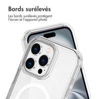 imoshion Coque Pailletée avec MagSafe Apple iPhone 16 Pro - Paillettes Transparent