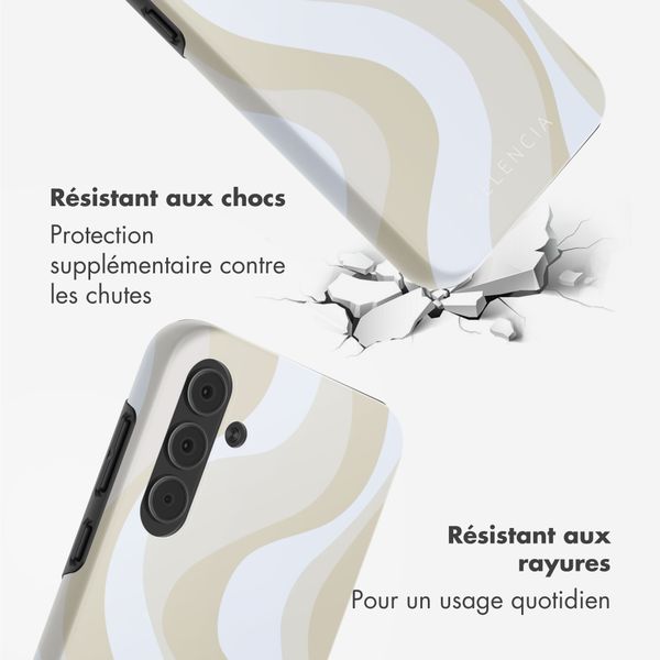 Selencia Coque arrière Vivid Samsung Galaxy A55 - Desert Waves Beige