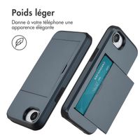 imoshion Coque arrière avec porte-cartes Apple iPhone 17e / 16e - Bleu foncé