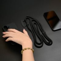 imoshion Coque de couleur avec cordon amovible Apple iPhone 12 Pro Max - Noir