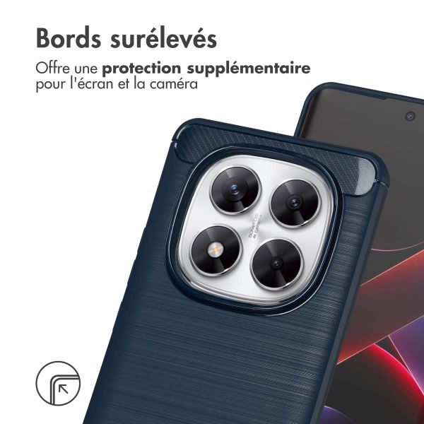 imoshion Coque Brushed Xiaomi Poco X7 - Bleu foncé