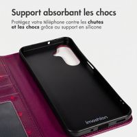 imoshion Étui de télephone portefeuille Design Samsung Galaxy A26 - Crush Check Coral Dust