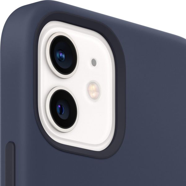 Apple Coque en silicone MagSafe Apple iPhone 12 Mini - Deep Navy