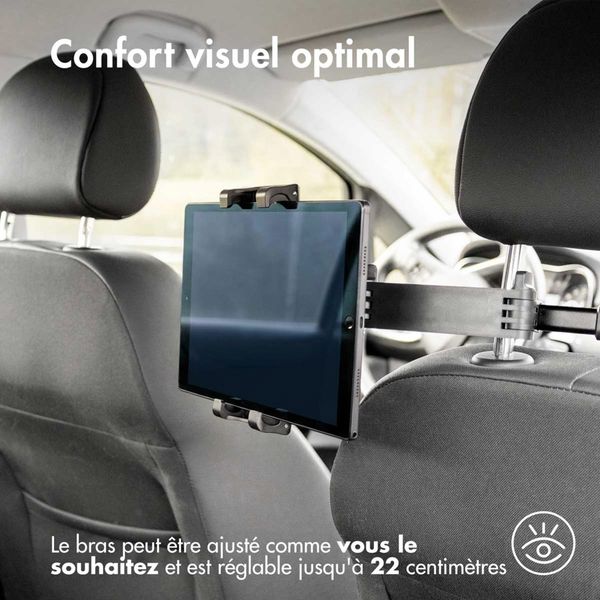 imoshion Appuie-tête Support pour tablette de voiture avec bras réglable - Noir