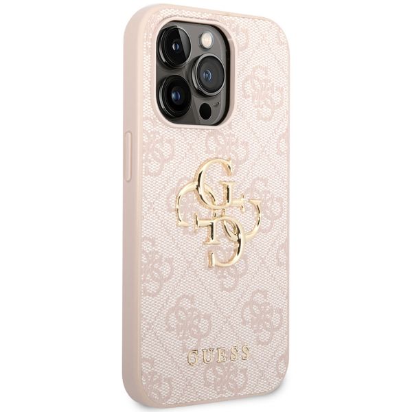 Guess Coque 4G Metal Logo Backcover Apple iPhone 14 Pro - Rose