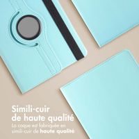 imoshion Coque tablette rotatif à 360° Samsung Galaxy Tab S9 11.0 pouces / S10 Lite / S10 FE / S9 FE 10.9 pouces - Bleu clair