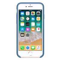 Apple Coque en silicone Apple iPhone SE (2022 / 2020) / 8 / 7 - Denim Blue