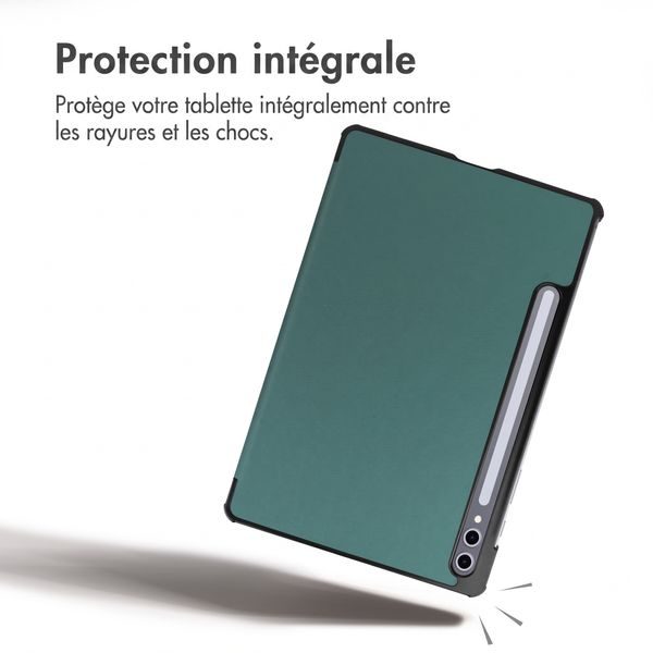 imoshion Coque tablette Trifold Samsung Galaxy Tab S10 Ultra / Tab S9 Ultra - Vert foncé