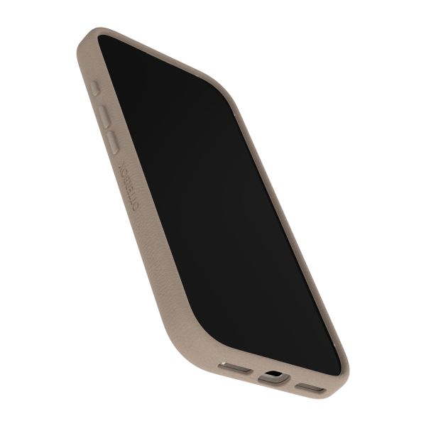OtterBox Coque en cuir de cactus Symmetry MagSafe Apple iPhone 17 - Light Grey