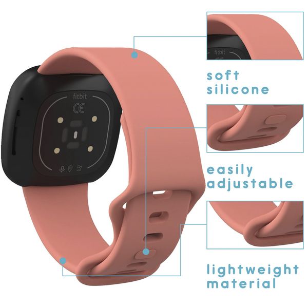imoshion Bracelet silicone multipack Fitbit Versa 4 / 3 / Sense (2) - Multicolore