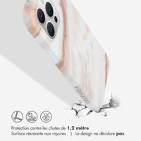Selencia Aurora Coque Fashion Apple iPhone 15 Pro Max - Powder White Marble