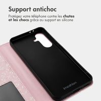imoshion Étui de télephone portefeuille Design Samsung Galaxy A36 - Pink Bazaar Flowers