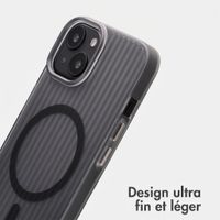 Accezz Coque arrière Lite avec MagSafe | Fluted | Apple iPhone 13 - Gris