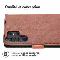 imoshion Étui de télephone portefeuille de luxe Samsung Galaxy S25 Ultra - Marron