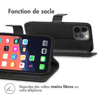 imoshion Étui de télephone portefeuille de luxe Apple iPhone 13 Pro Max - Noir