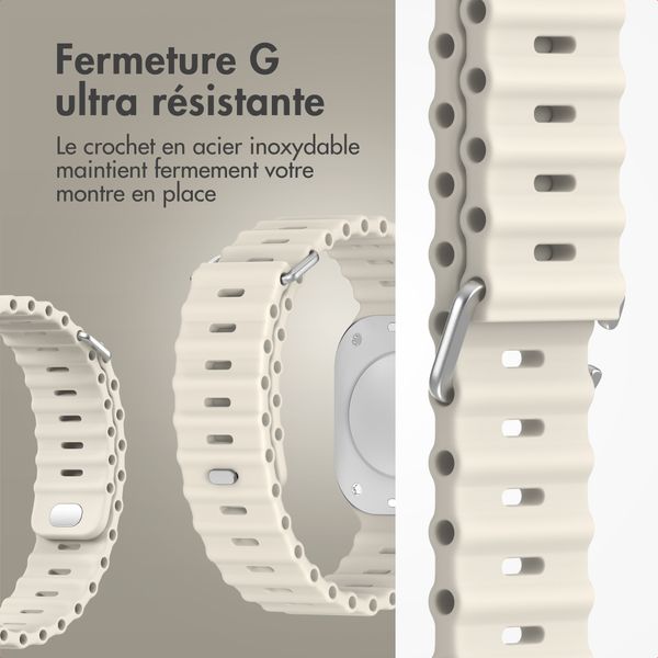 Accezz Bracelet Ocean Apple Watch | 44/45/46/49 mm - Lumière stellaire