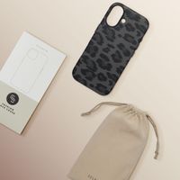Selencia Coque Sabi imprimé panthère avec MagSafe Apple iPhone 17 - Midnight Black
