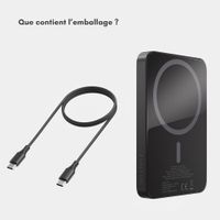 Selencia Powerbank Vivid 5 000 mAh - MagSafe et Qi - Black / Check This Burgundy