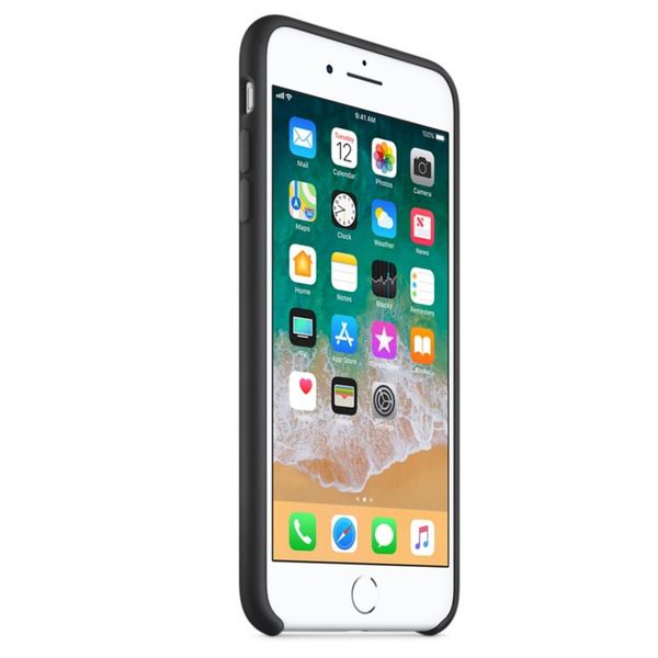 Apple Coque en silicone Apple iPhone 8 Plus / 7 Plus - Noir