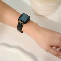 Burga Bracelet en cuir véritable Apple Watch | 38/40/41/42 mm - Don't Text / Gold