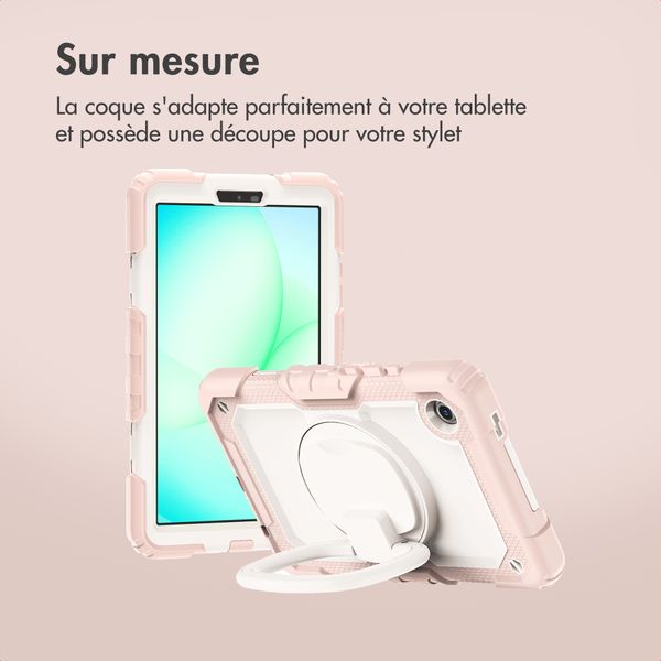 imoshion Coque tablette kidsproof Rugged Samsung Galaxy Tab A11 Plus / A9 Plus - Rose
