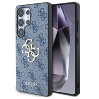 Guess Coque 4G Metal Logo Backcover Samsung Galaxy S25 Ultra - Bleu
