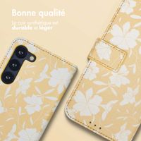 imoshion Étui de télephone portefeuille Design Samsung Galaxy S23 - Yellow Flowers