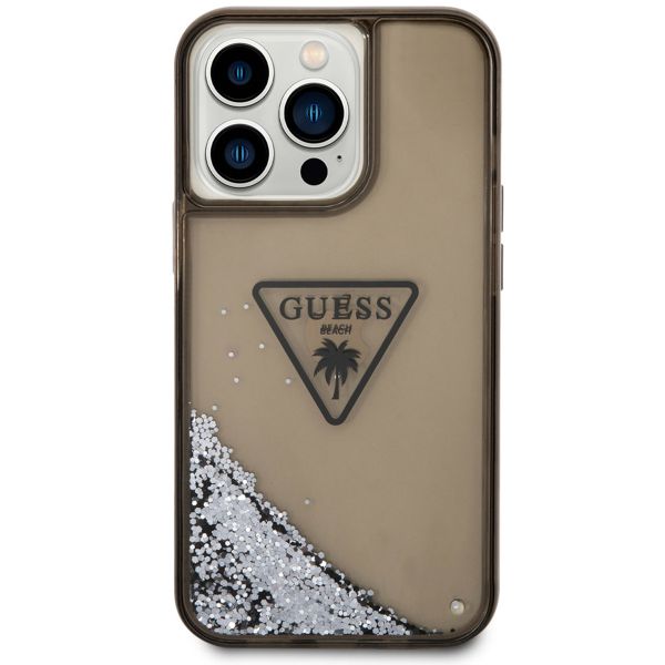 Guess Coque Liquid Glitter Apple iPhone 14 Pro Max - Noir