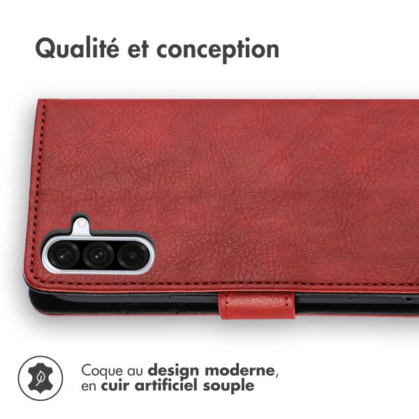 imoshion Étui de télephone portefeuille de luxe Samsung Galaxy A36 - Rouge