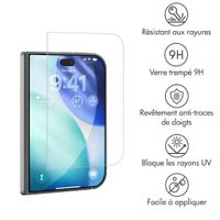 Accezz Protection d'écran en verre trempé Apple iPhone Duo