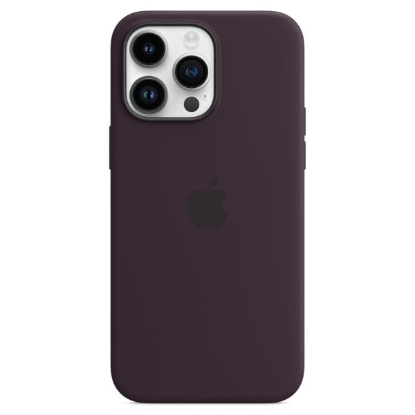 Apple Coque en silicone MagSafe Apple iPhone 14 Pro Max - Elderberry