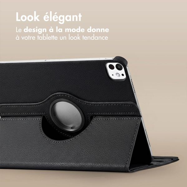 imoshion Coque tablette rotatif à 360° Apple iPad 11 (2025) 11 pouces A16 / iPad 10 (2022) 10.9 pouces - Noir