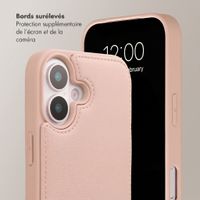 Selencia Coque de télephone Nova avec cordon et porte-cartes Apple iPhone 16 - Dusty Rose