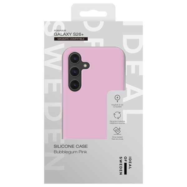 iDeal of Sweden Coque en silicone avec MagSafe Samsung Galaxy S26 Plus - Bubble Gum Pink