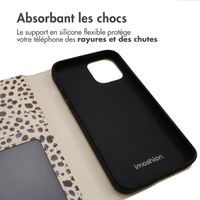 imoshion Étui de télephone portefeuille Design Apple iPhone 12 (Pro) - Black And White Dots