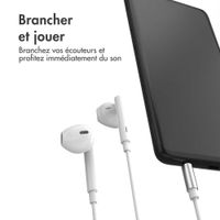 imoshion ﻿Ecouteurs - Ecouteurs filaires - Connexion AUX / prise jack 3,5 mm - Blanc