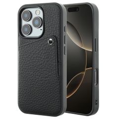 Selencia Coque Riva avec porte-cartes Apple iPhone 16 Pro - Noir