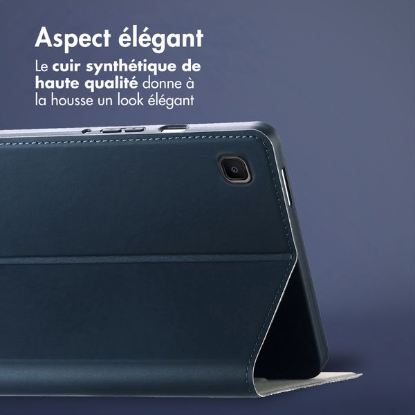 Accezz Coque tablette Classic Samsung Galaxy Tab S6 Lite (2020/2022/2024)  - Bleu foncé