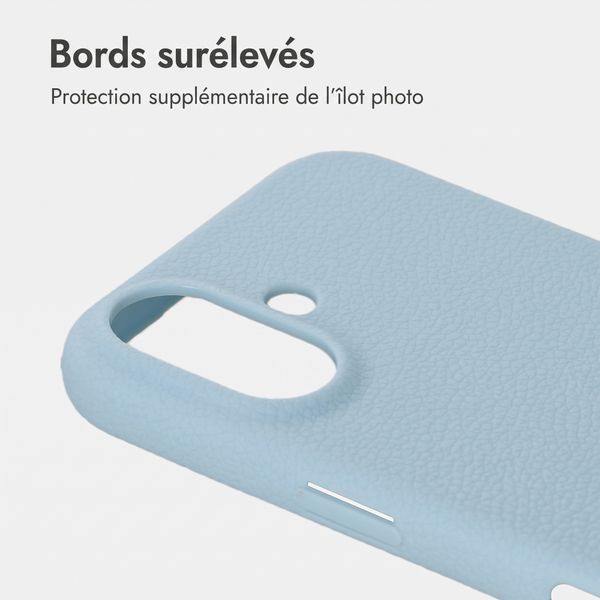 imoshion Coque arrière Texture Apple iPhone 17 - Bleu clair