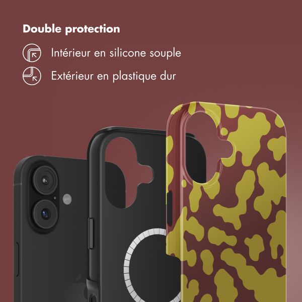 Selencia Coque arrière Vivid avec MagSafe Apple iPhone 17 - Moo'd Olive Dust
