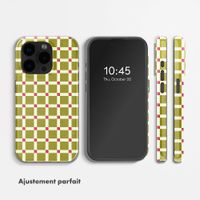 Selencia Coque arrière Vivid avec MagSafe Apple iPhone 15 Pro - Check This Olive