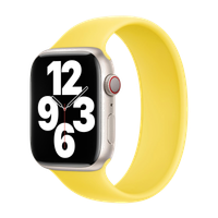 Apple 4 Pack Apple Bracelet Boucle unique en Silicone Apple Watch| 44/45/46/49 mm - Taille 11 - White / Canary Yellow / Storm Blue / Pistachio