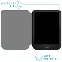 imoshion Étui de liseuse portefeuille Slim Soft Kobo Nia - Bleu foncé