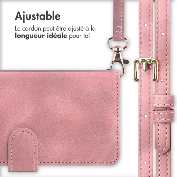 imoshion Etui de télephone portefeuille avec cordon Samsung Galaxy A34 (5G) - Rose