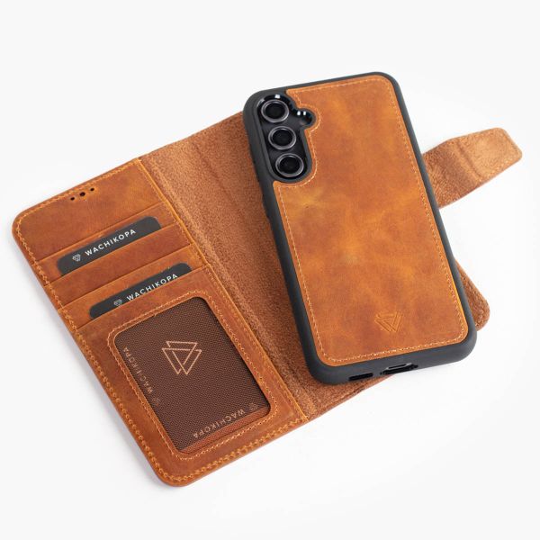 Wachikopa Étui de télephone portefeuille Magic 2-in-1 Samsung Galaxy S23 FE - Camel