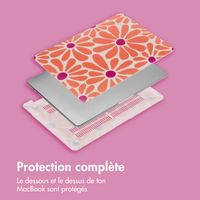 imoshion Coque Design Laptop Apple MacBook Pro 16 pouces (2021 / 2023 M3 / 2024 M4 / 2026 M5) - Orange Flower Connect